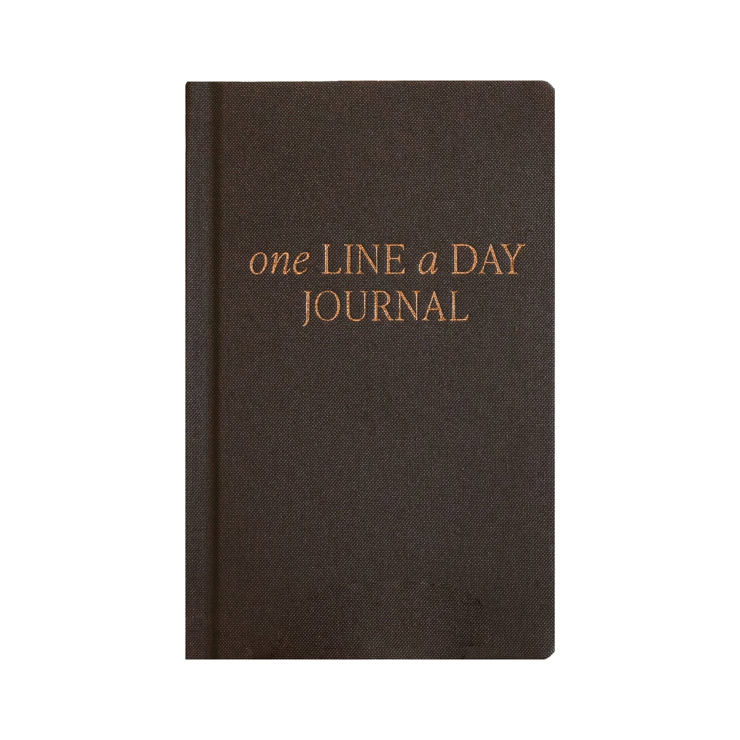 One Line A Day Fabric Journal | Charcoal