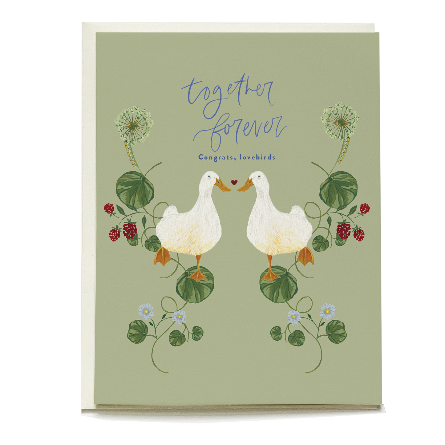 Lovebirds Wedding Card