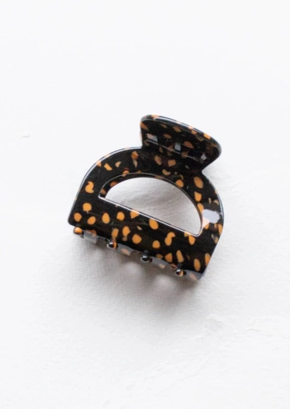 Pouch Hair Claw | Black Terrarzzo