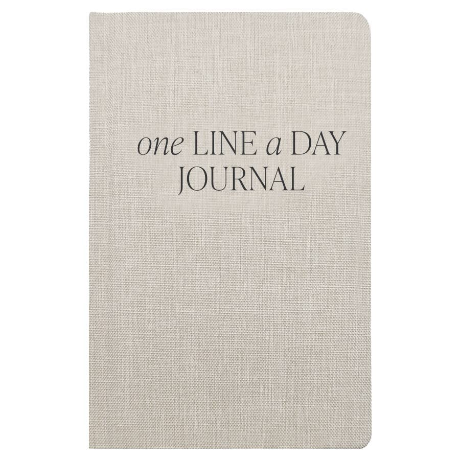One Line A Day Fabric Journal | Tan