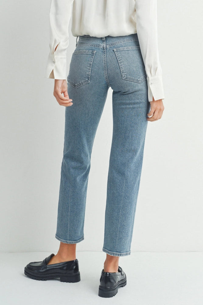 Clean Break Straight Denim | Medium Wash