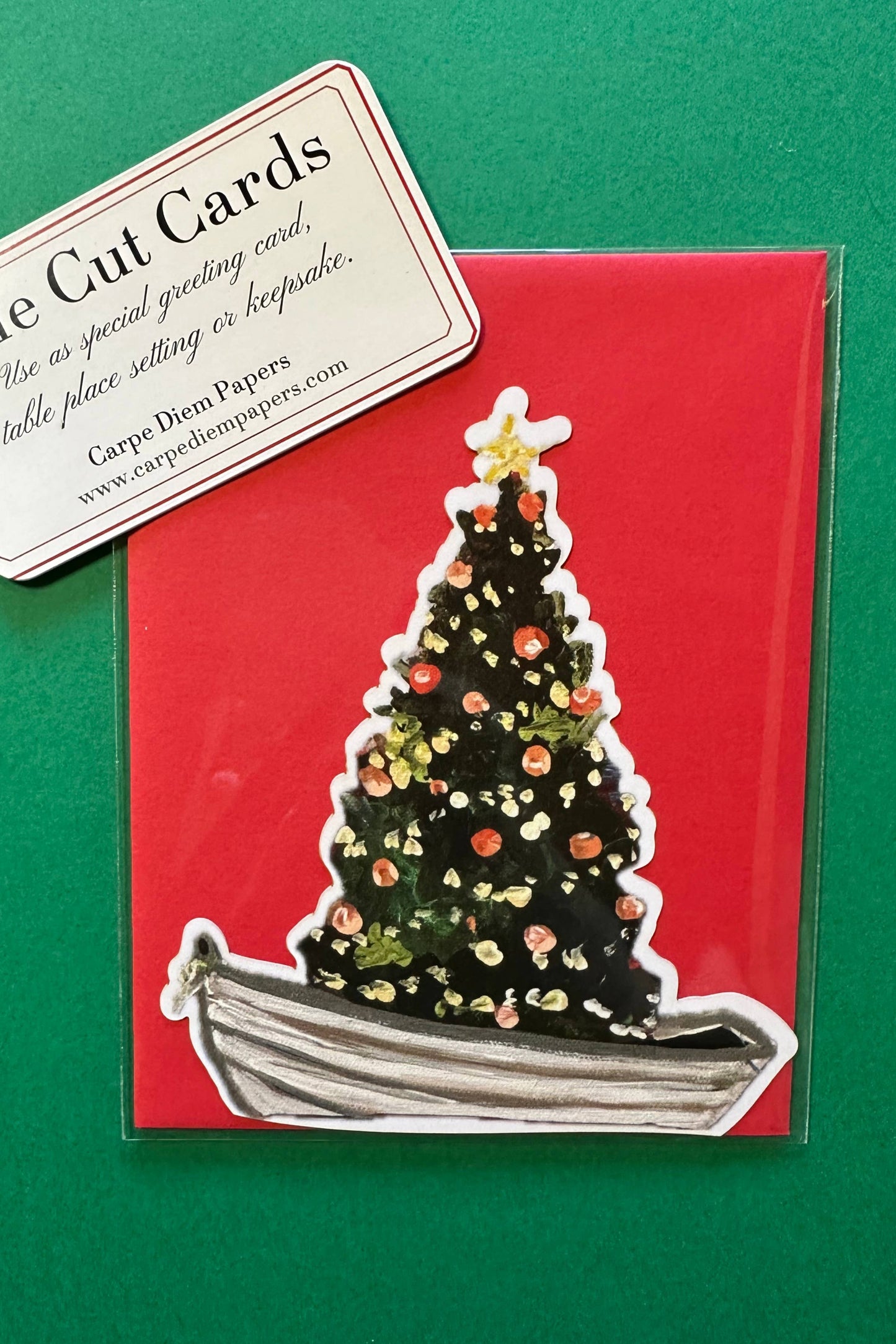 Boat Float Holiday Die Cut Card