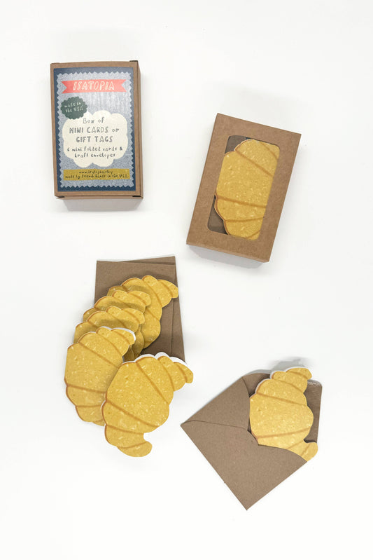 Croissant Mini Cards | Box of 6