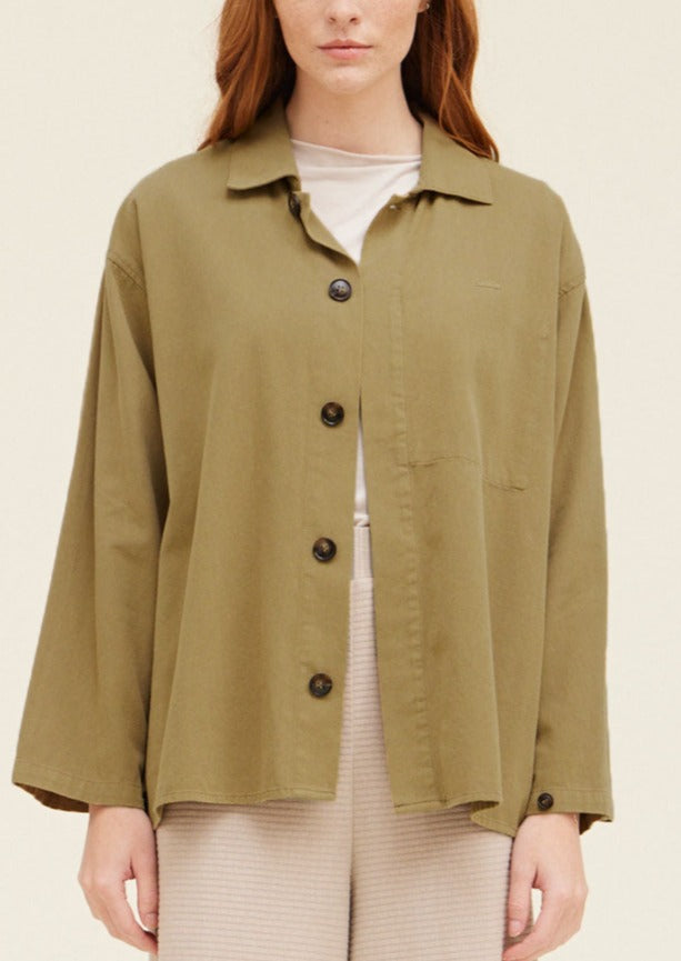 Hidden Pocket Shacket | Twig