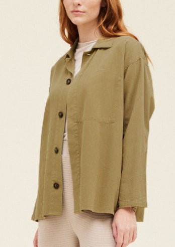 Hidden Pocket Shacket | Twig