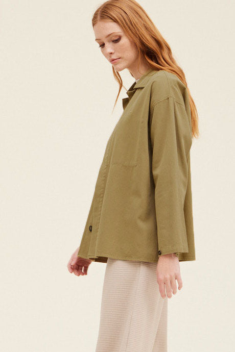 Hidden Pocket Shacket | Twig