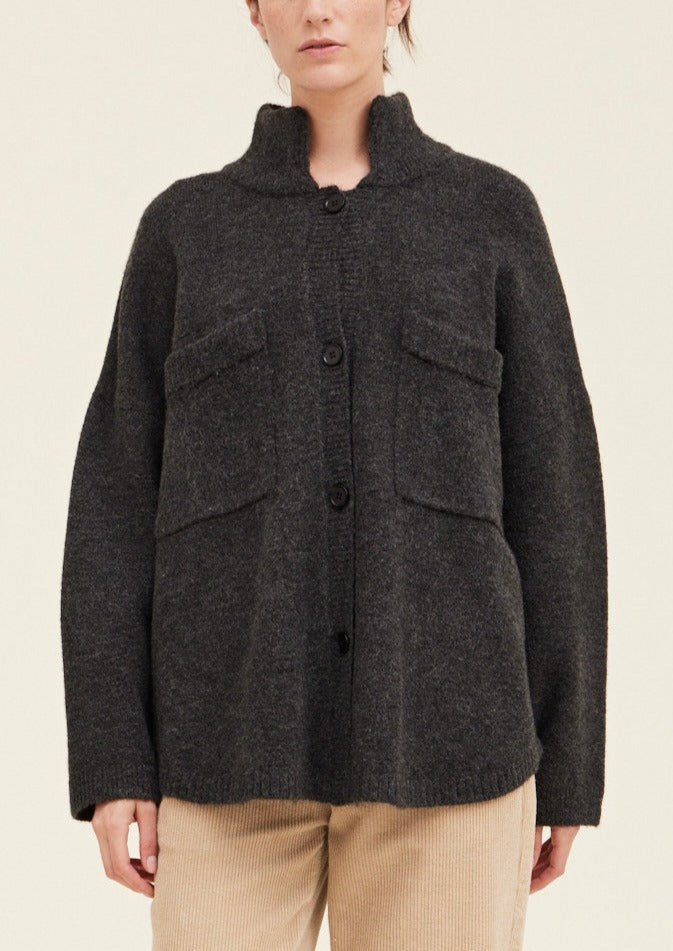 Winifred Cozy Shacket | Grey