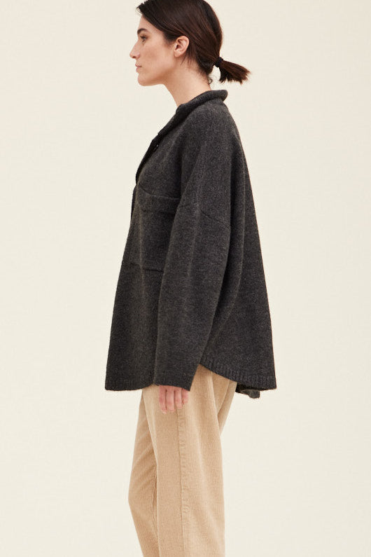 Winifred Cozy Shacket | Grey