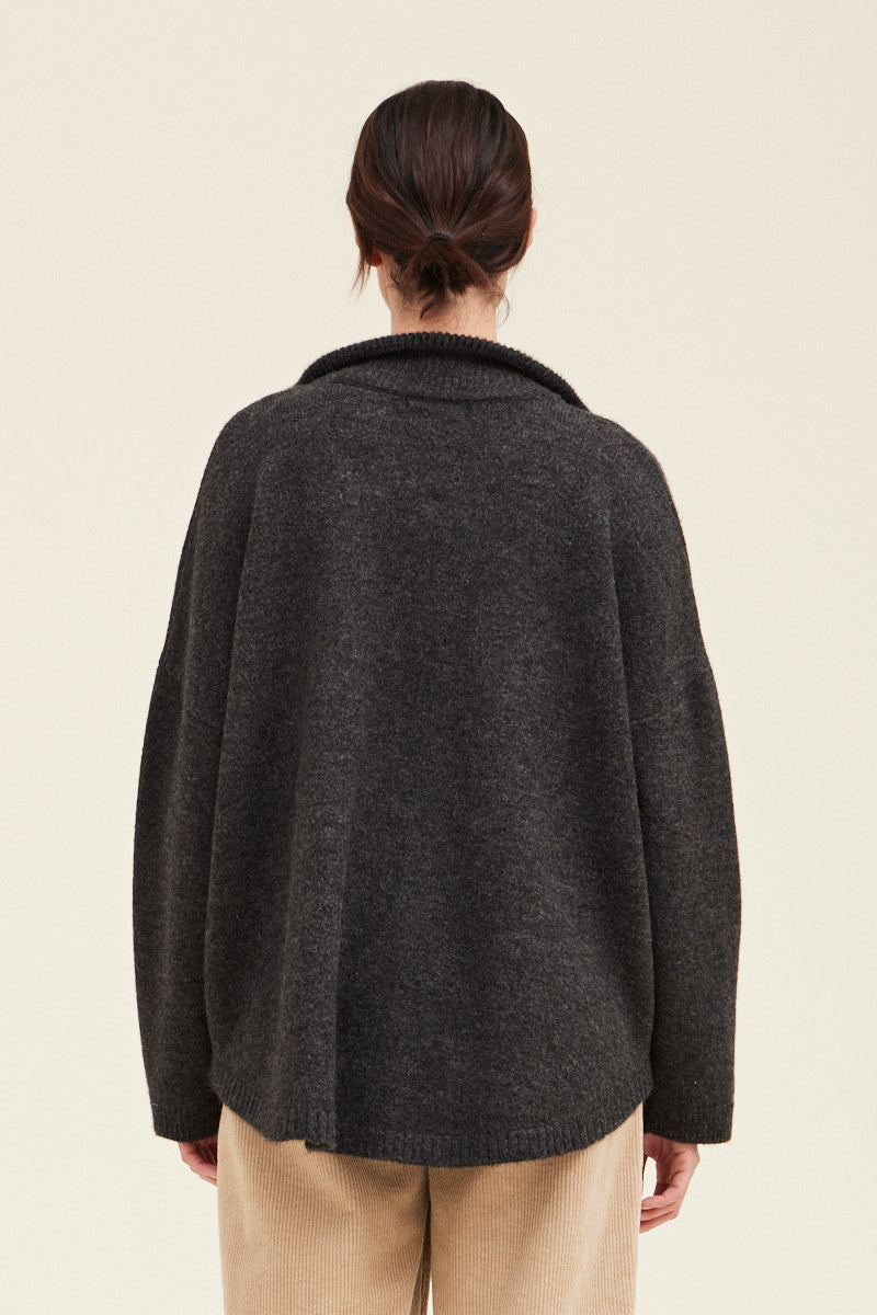 Winifred Cozy Shacket | Grey