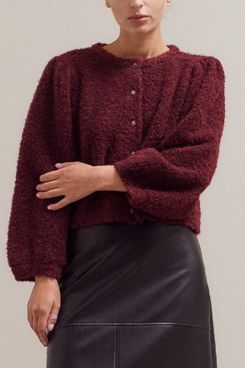 Cranberry Chutney Cardigan