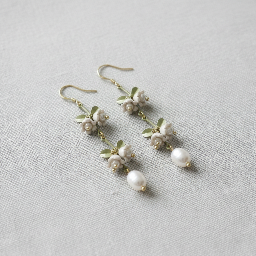 Lily of the Valley Tassel Earrings