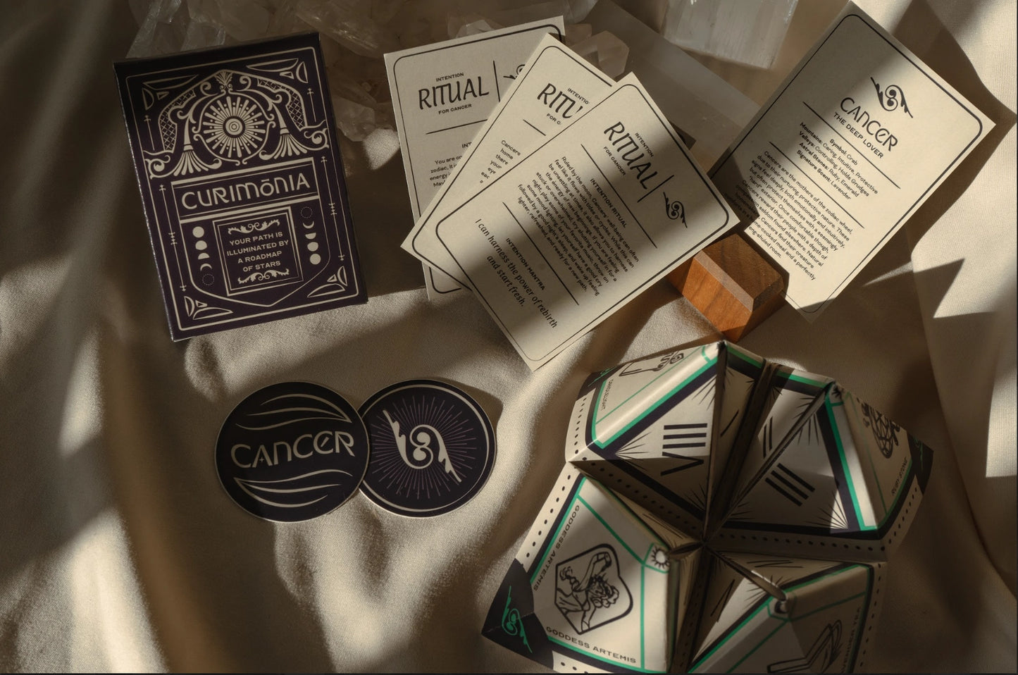 Zodiac Ritual Kit Intention Card Deck + Fortune Teller