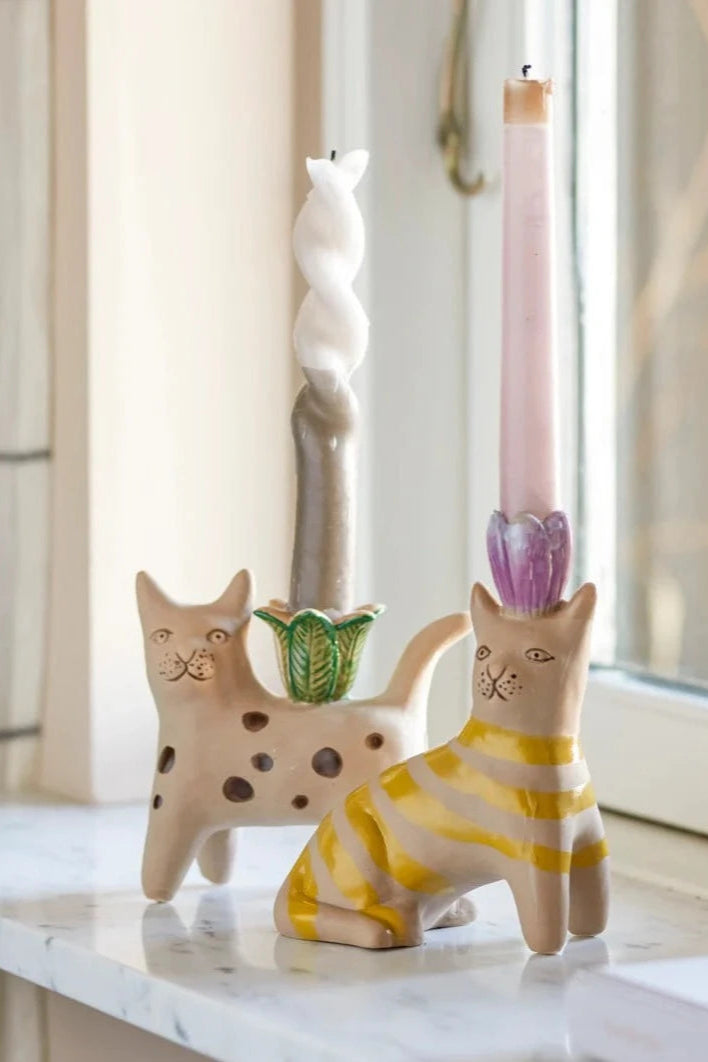 Lil' Kitty Taper Candle Holder