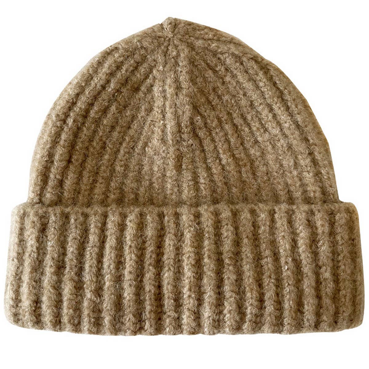 Solid Knit Beanie | Beige