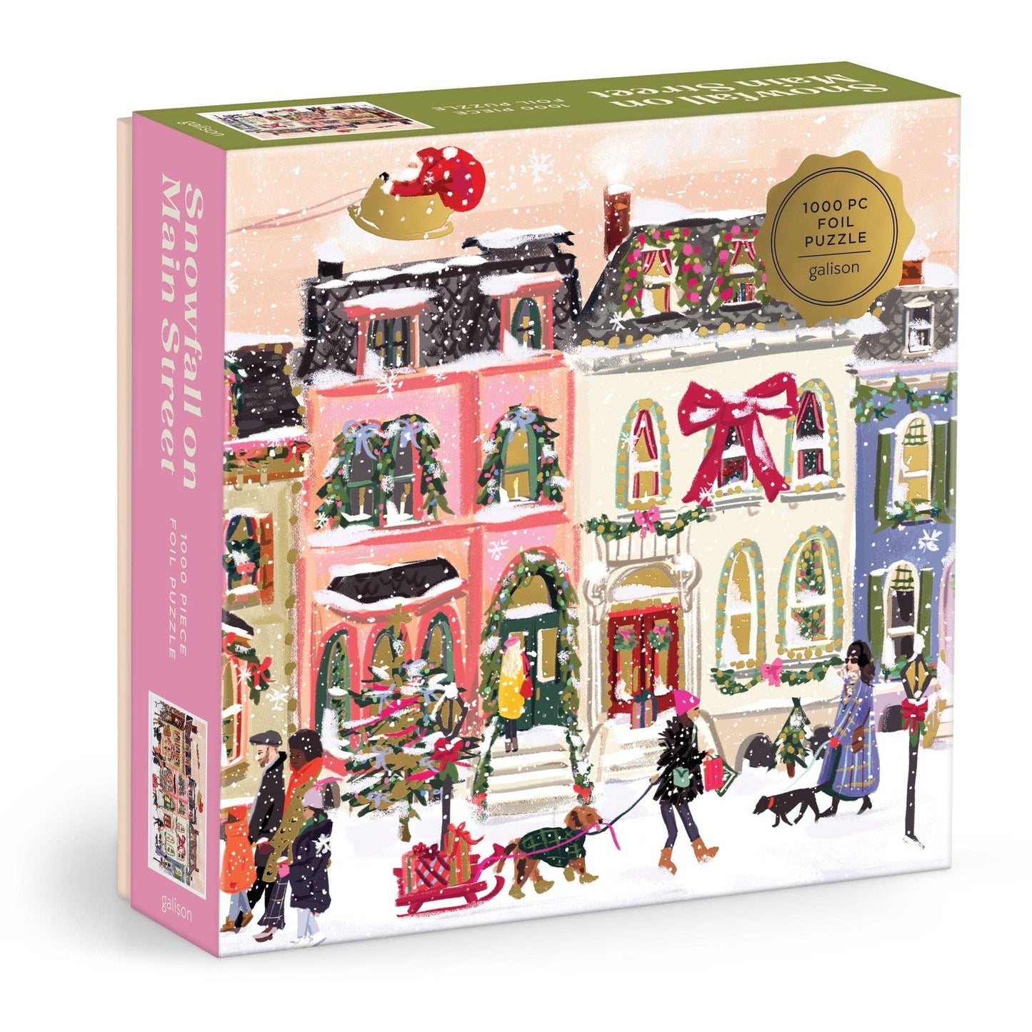 Snowfall on Main Street | 1000 Piece Foil Puzzle