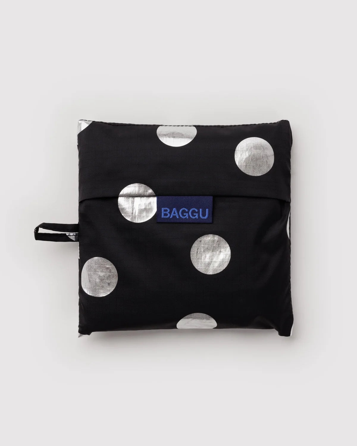 Big BAGGU | Silver Metallic Polka Dot