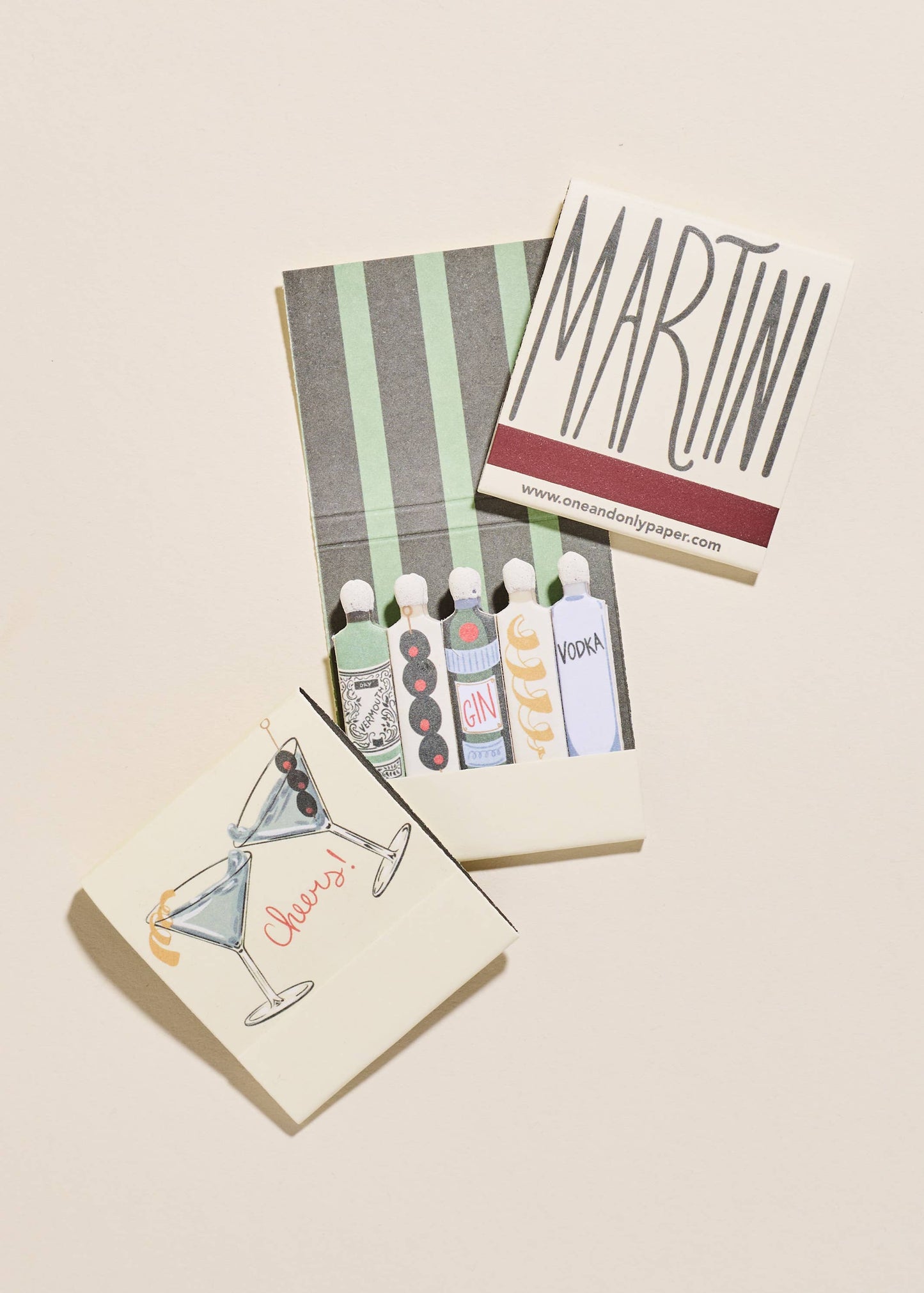 Martini Printed Matchbook