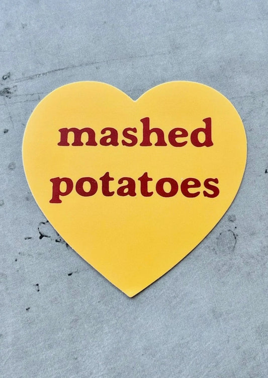 Mashed Potatoes Heart Sticker