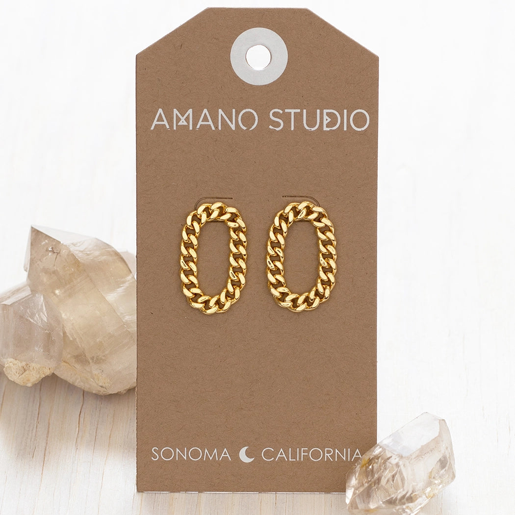 Cuban Link Earrings