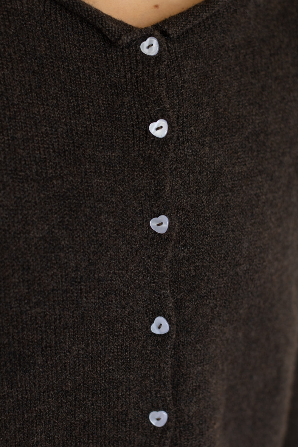 Oversized Piper Cardigan + Heart Buttons | Beige