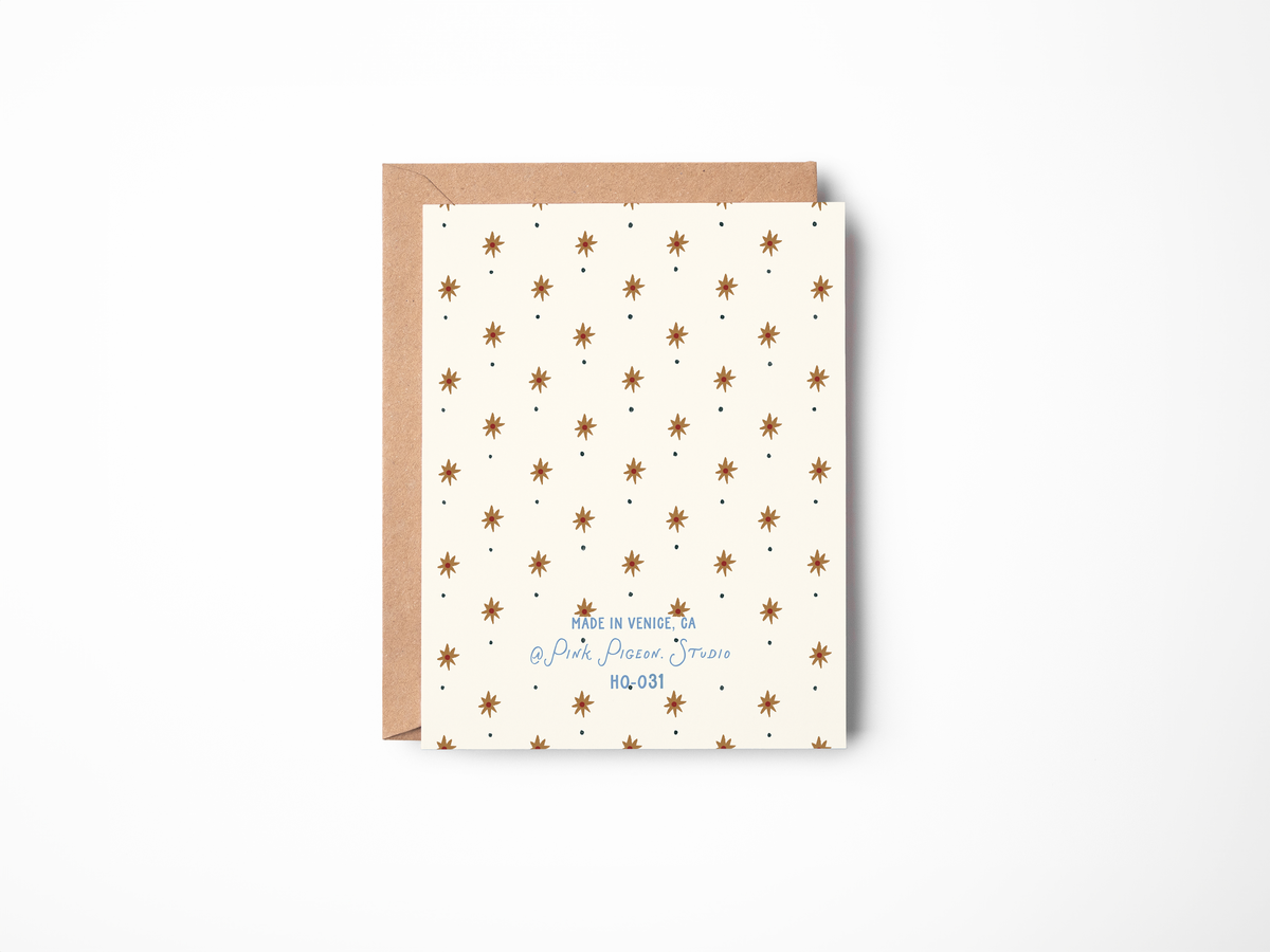 Holiday Bow Pattern Card