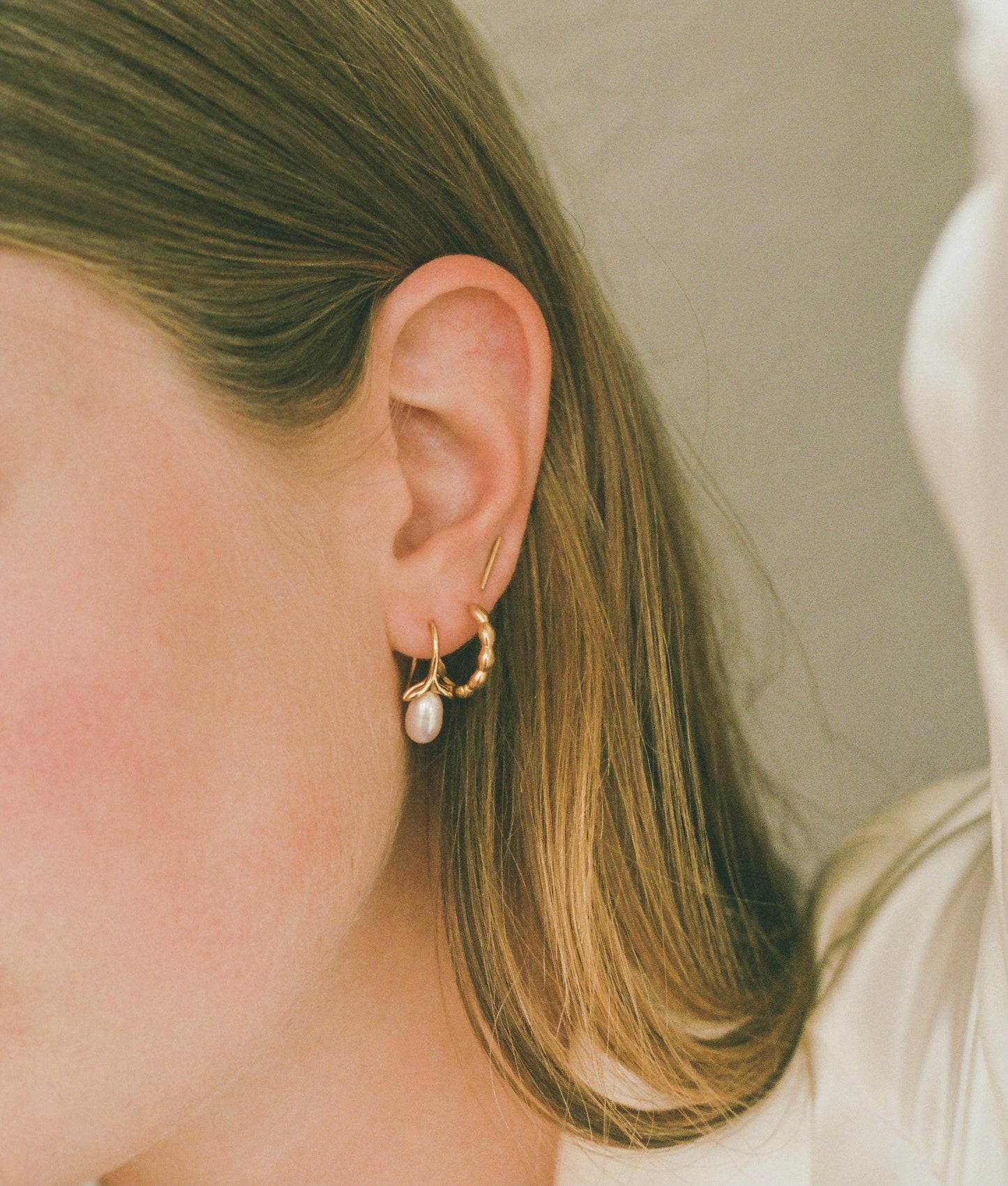 Petal Hoop Earrings