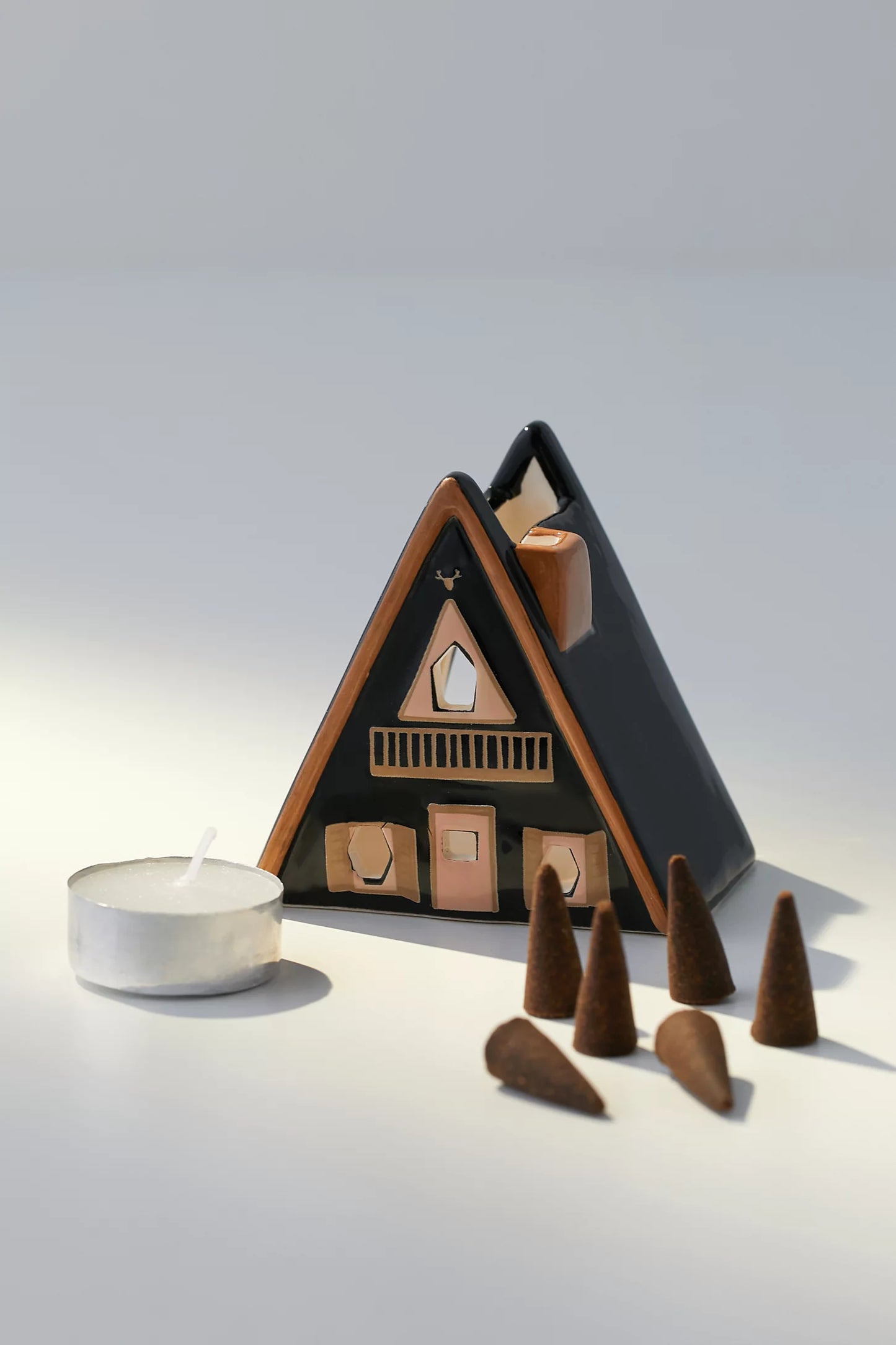 Nordic Cabin Incense + Tea Light Holder