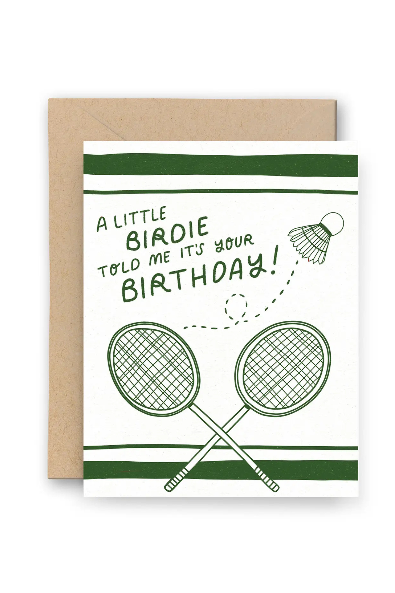 Badminton Birthday Card