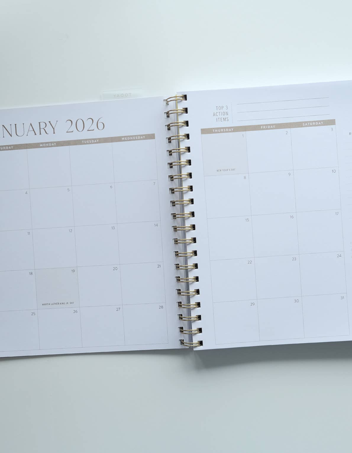 2026 Fullsize Softcover Planner | Primary Blooms