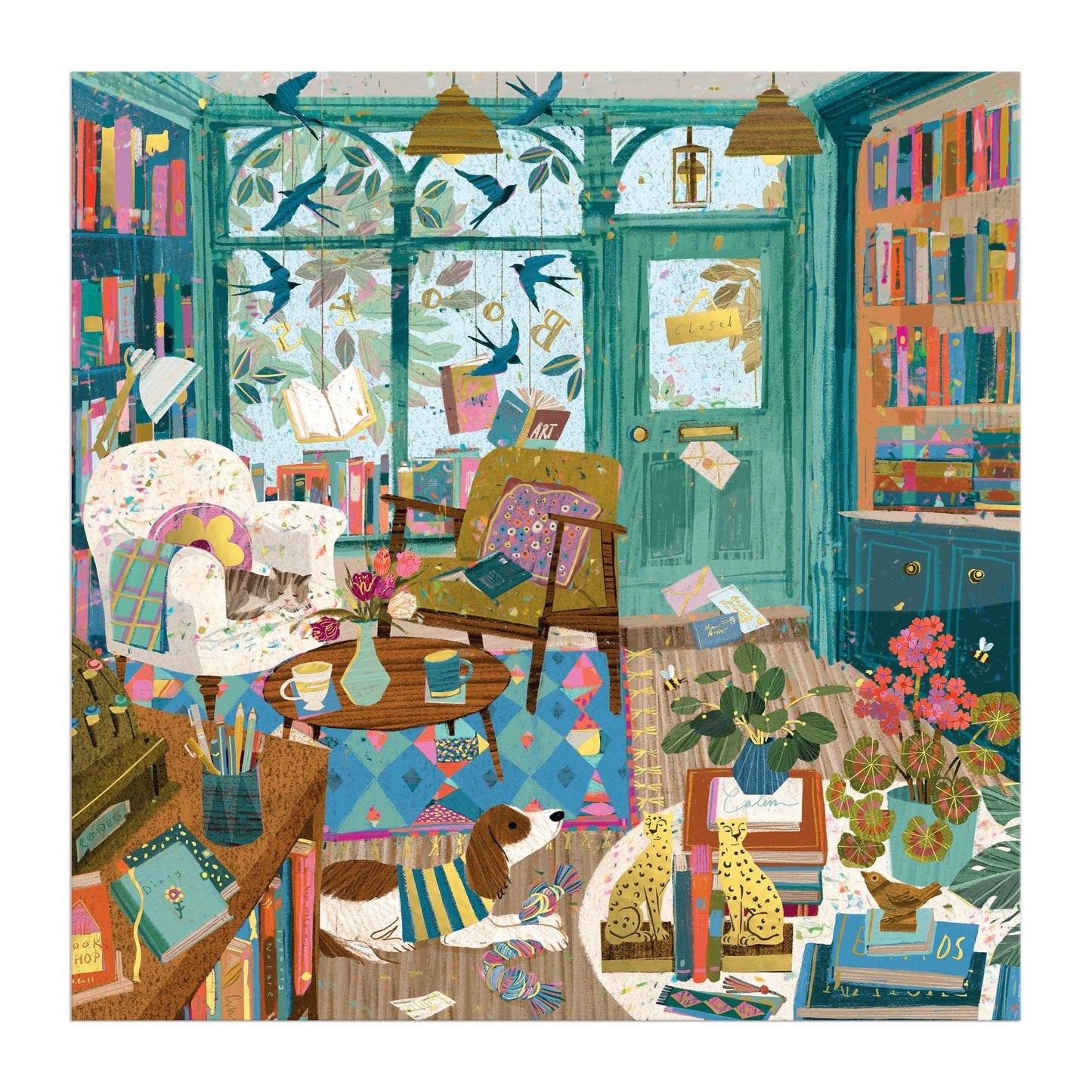 Bookshop Afternoon | 500 Piece Foil Puzzle