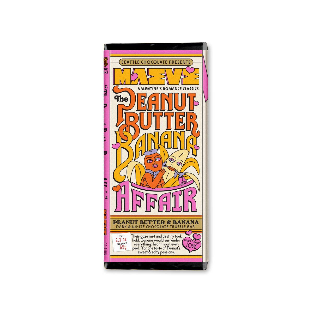 Peanut Butter Banana Affair Truffle Bar