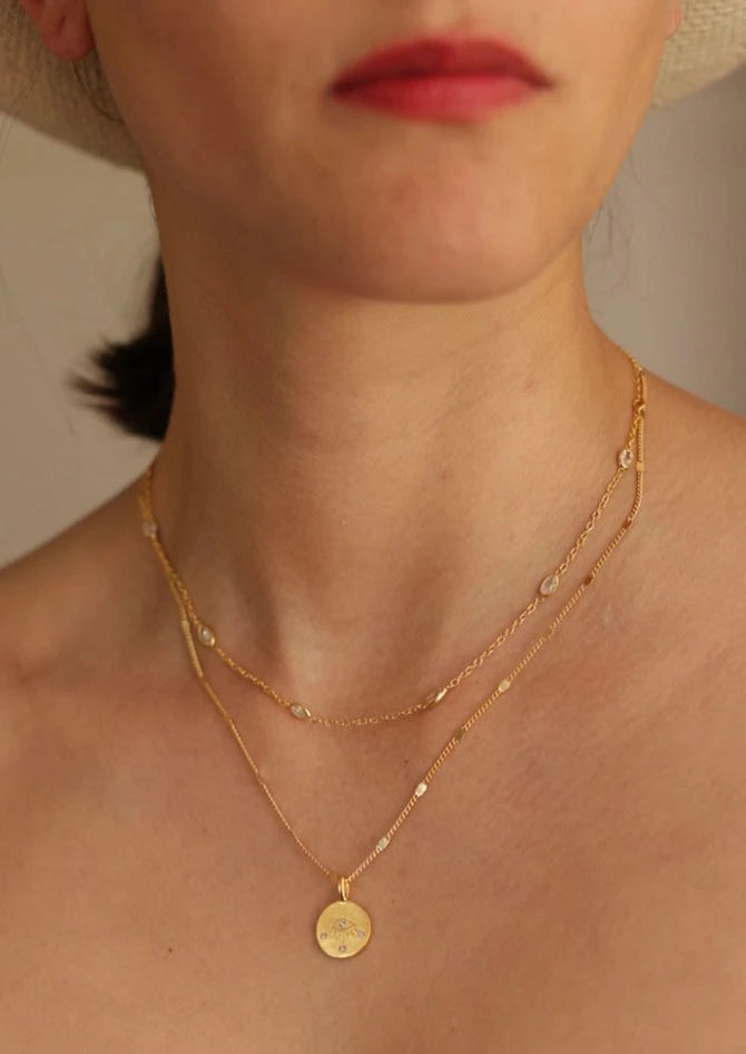 Eye of Protection Necklace | Crystal