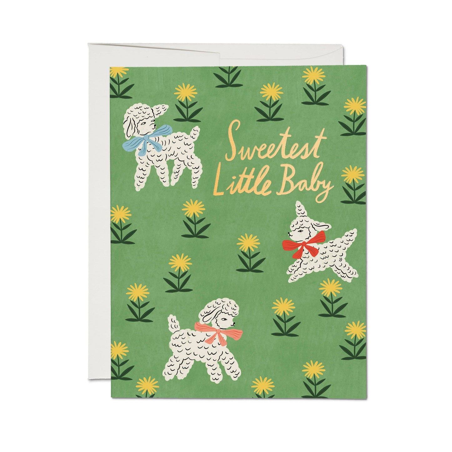 Little Lamb Baby Card
