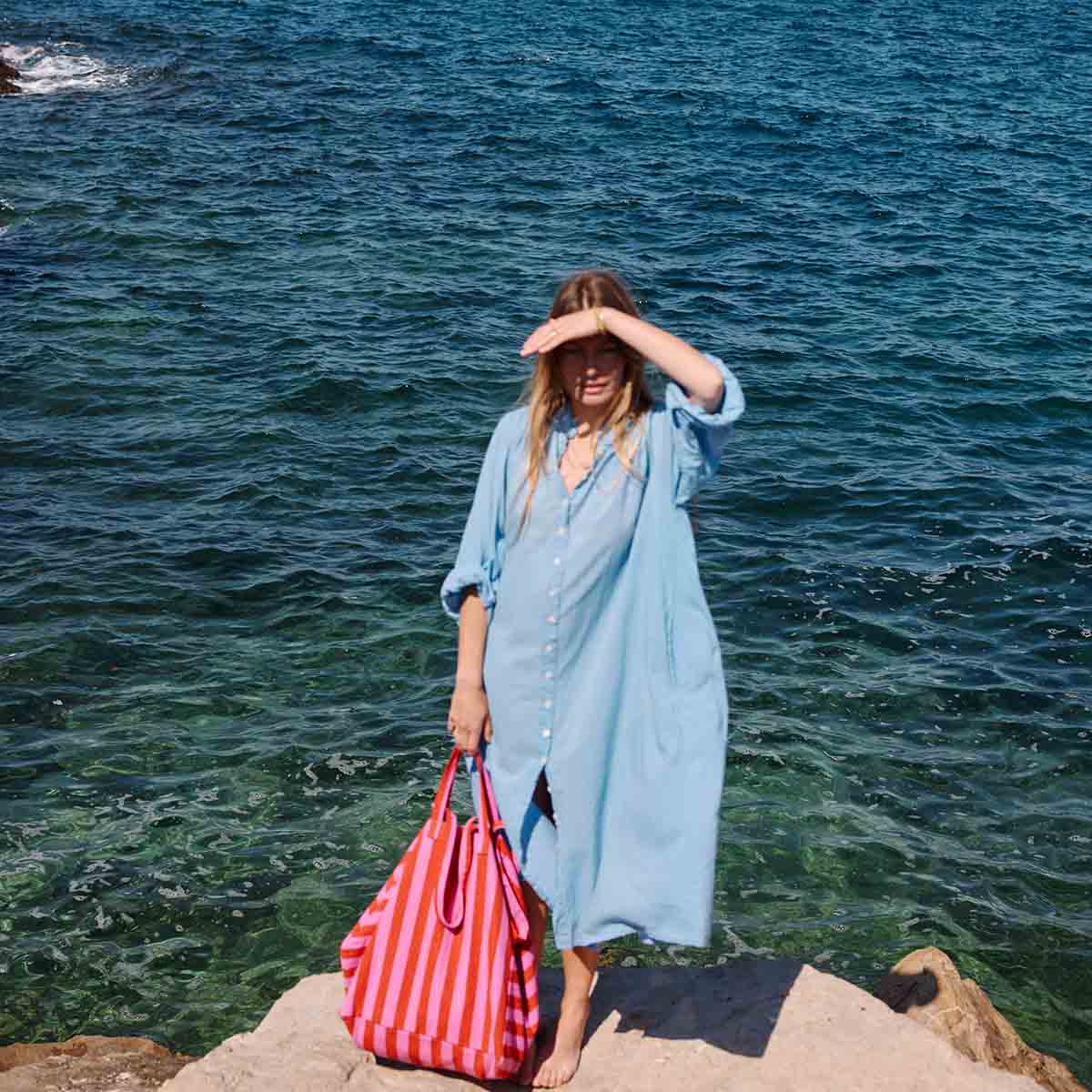 Elisa Tote | Orchid + Tomato