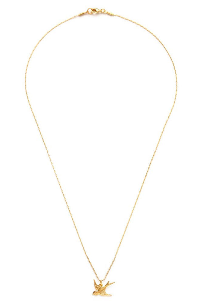 Tiny Swallow Bird Necklace