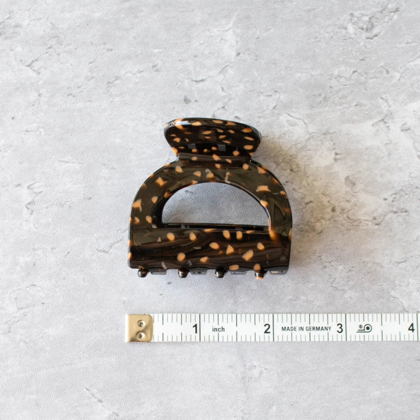 Pouch Hair Claw | Black Terrarzzo