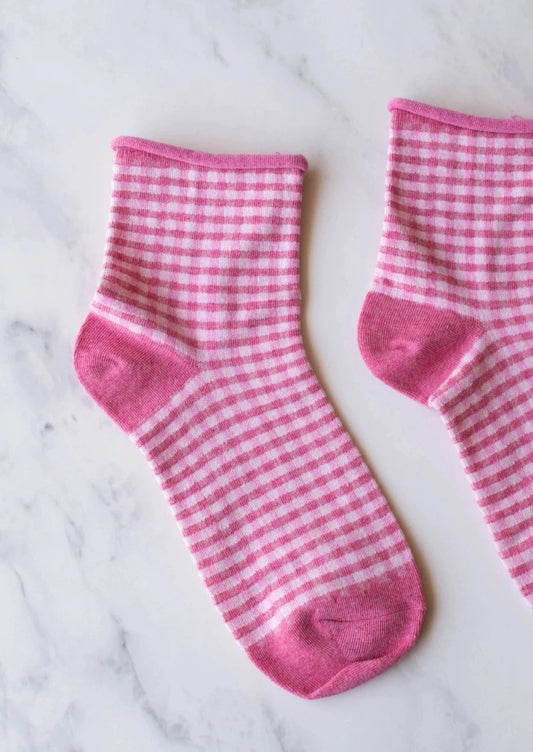 Picnic Ankle Socks | Pink