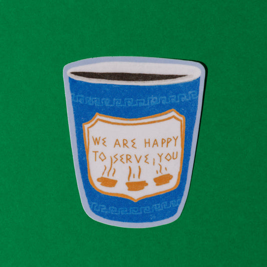 City Coffee Cup Sticker