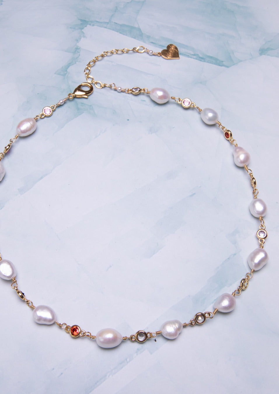 Rainbow Pearl Choker