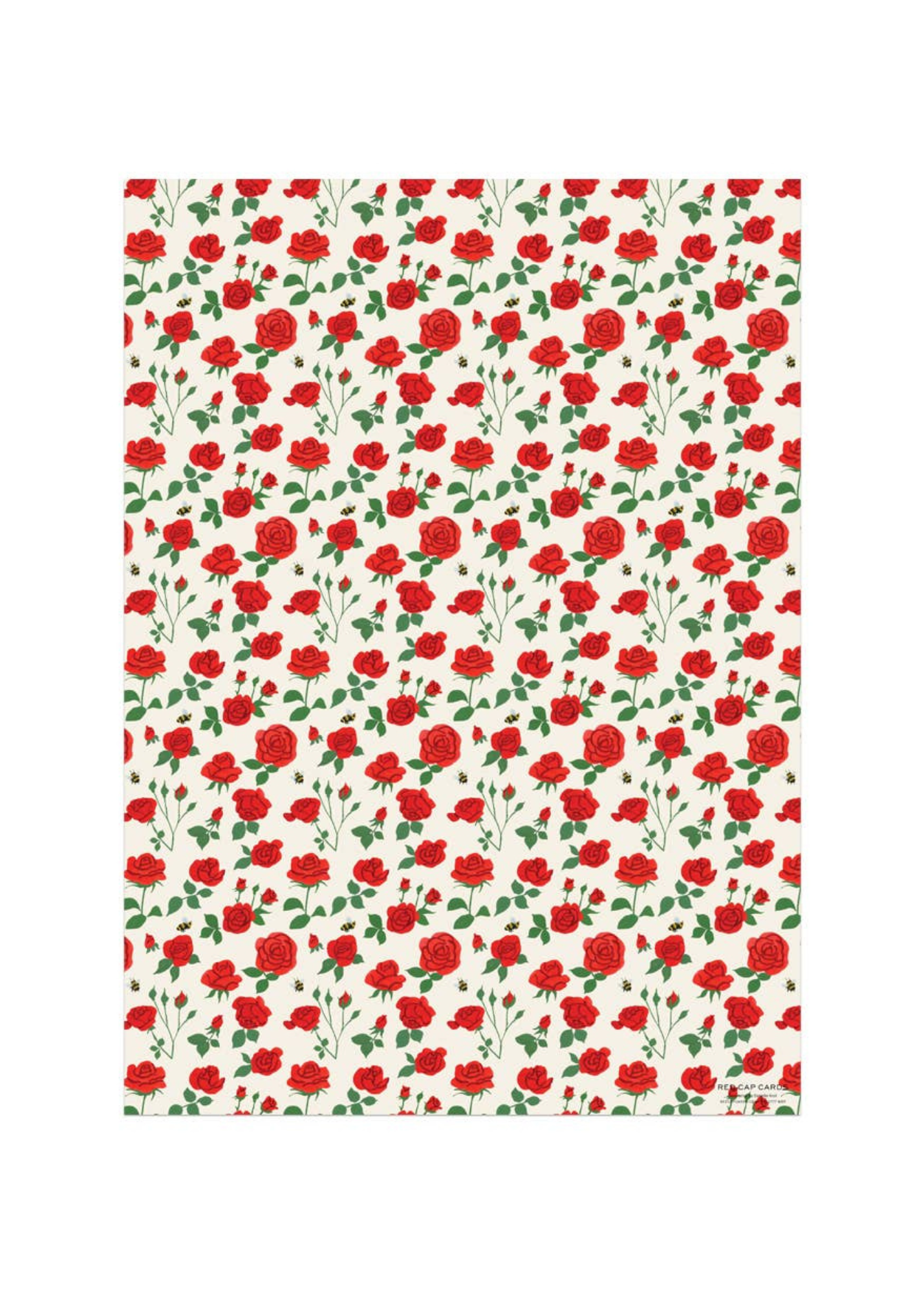 Blooming Roses Rolled Gift Wrap