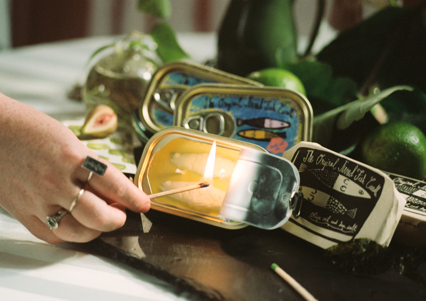 Tinned Fish Candle | Sardines in Olive Oil and Sea Salt