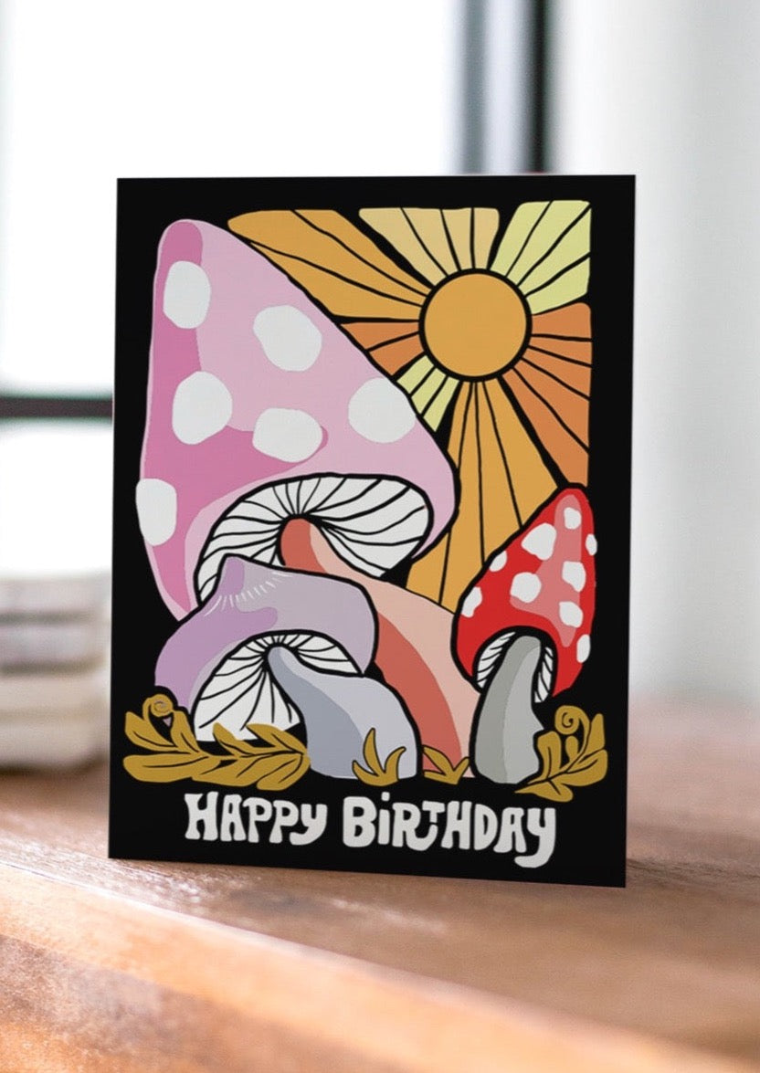 Magic Mushroom Birthday Card