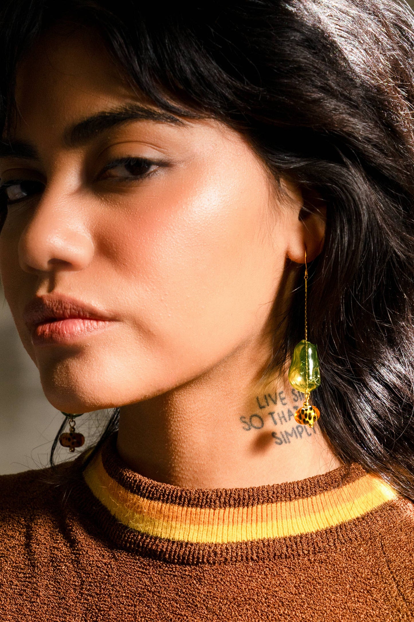 Lennox Dangle Earring | Green