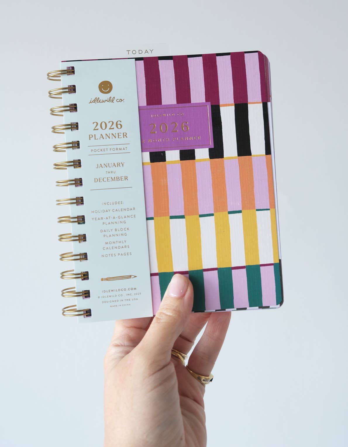 2026 Pocket Size Planner | Painted Stripes