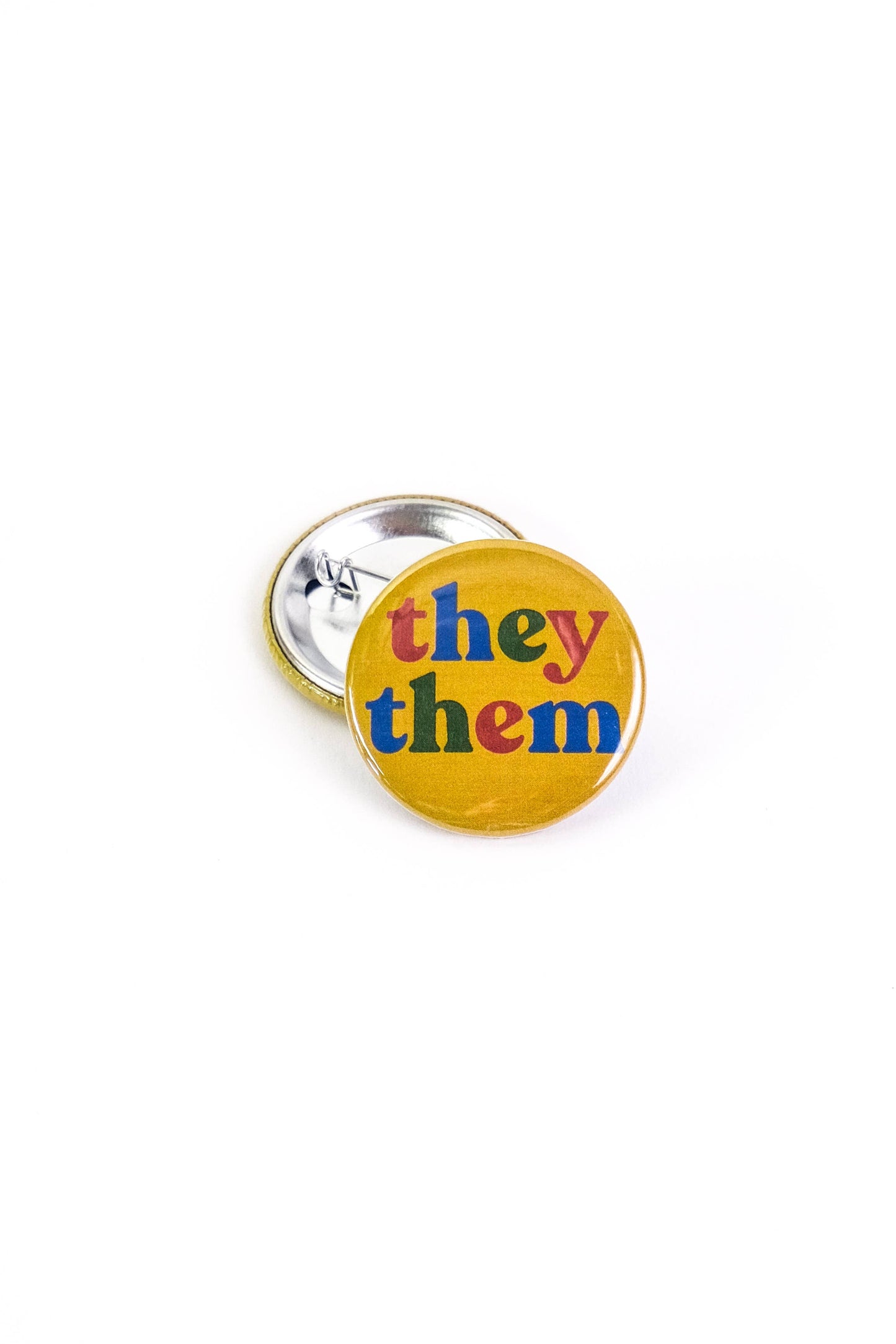 They/Them Pronoun Button