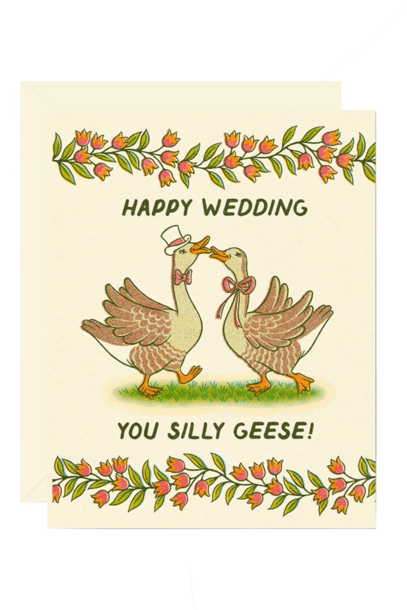 Silly Geese Wedding Card