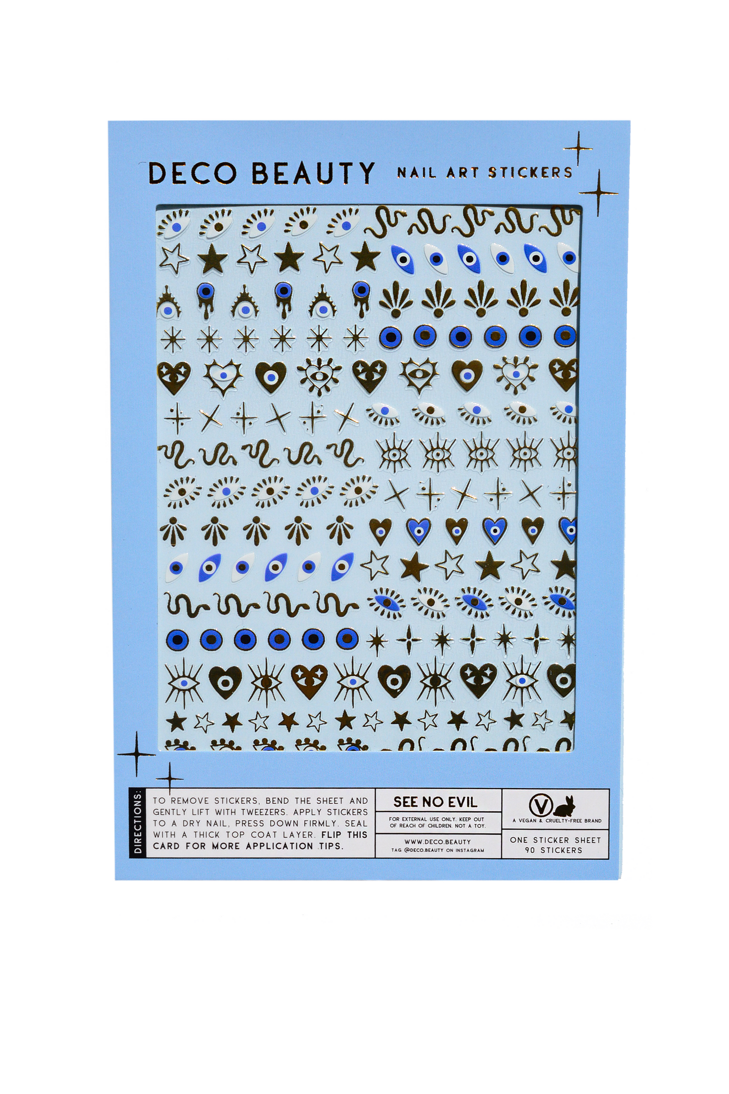 Nail Art Stickers | See No Evil