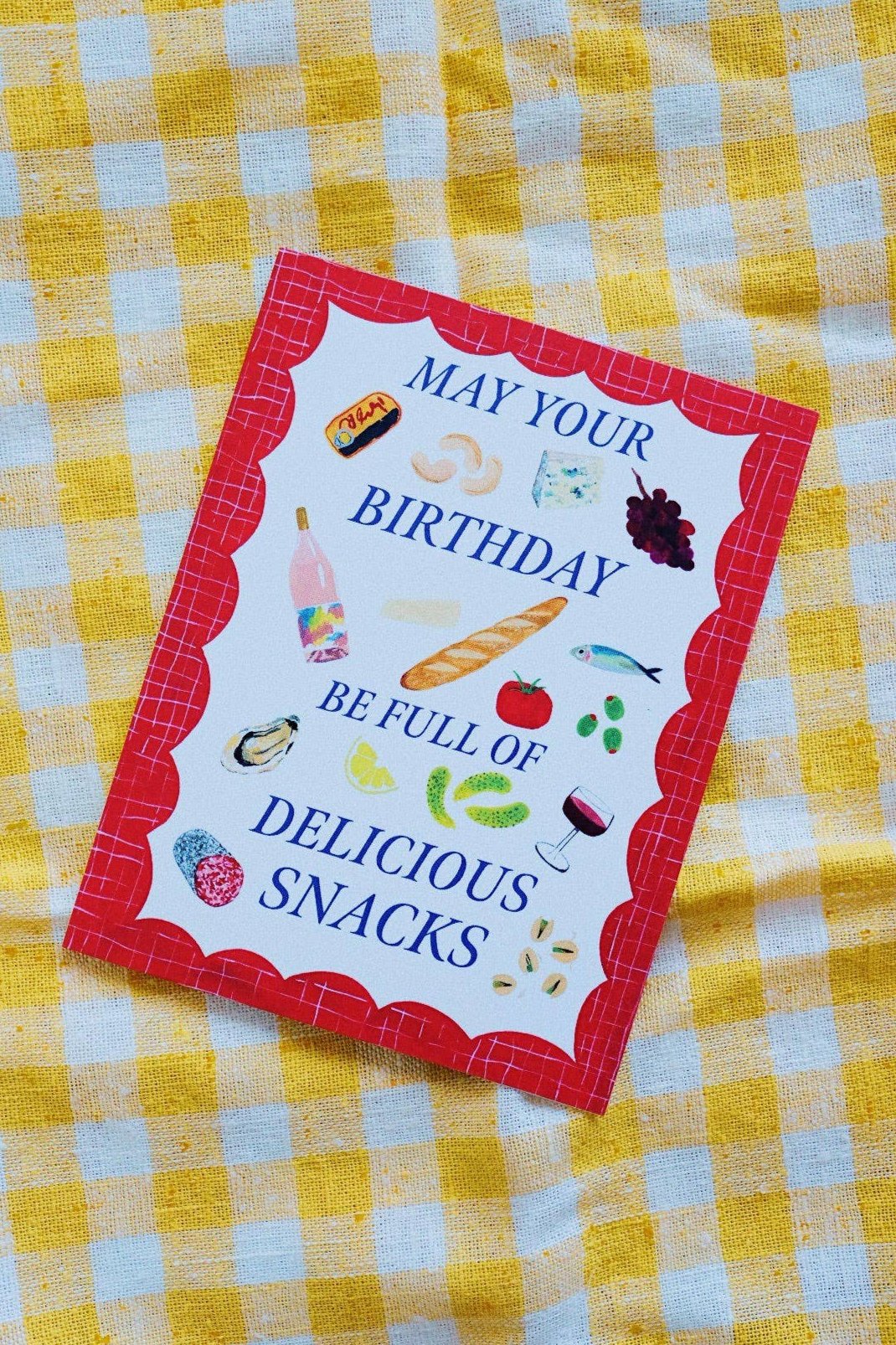 Delicious Snacks Birthday Card