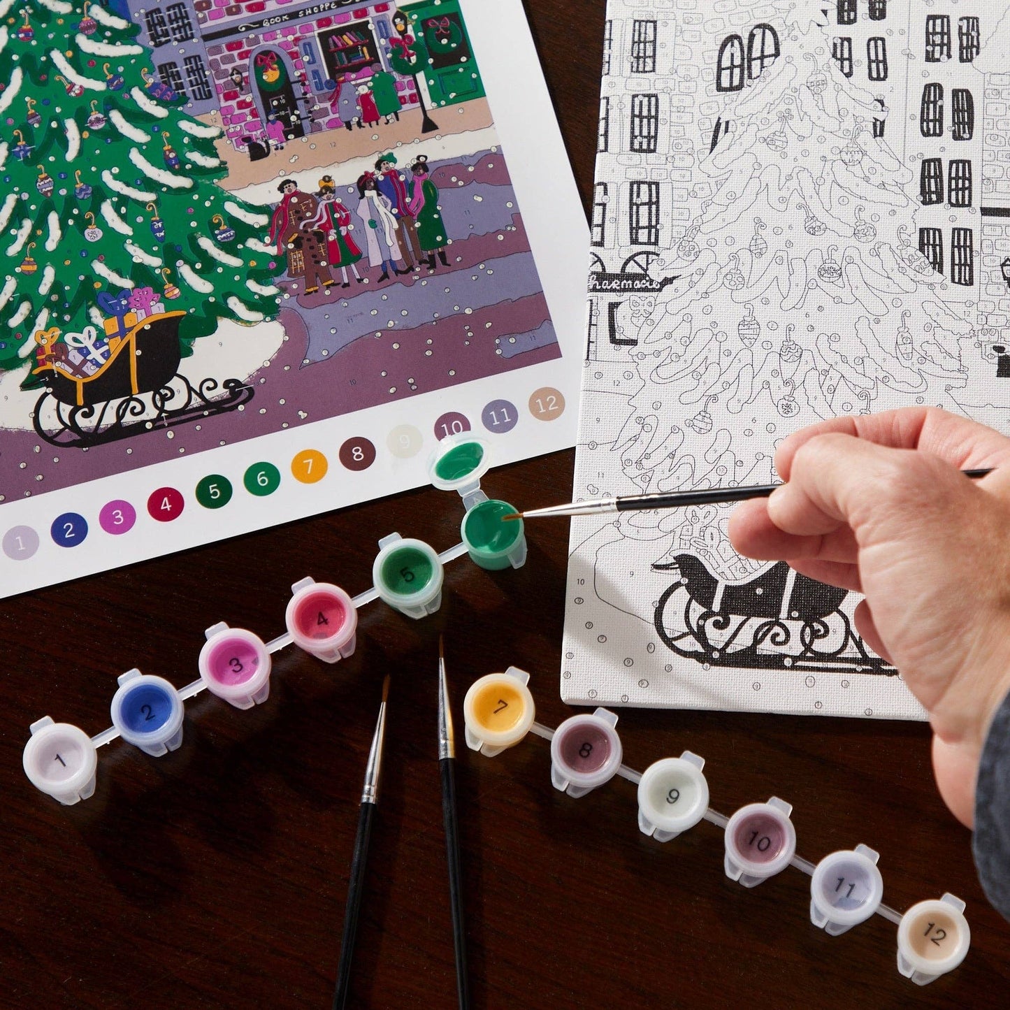 Christmas Square 9 x 12 Paint by Number Kit