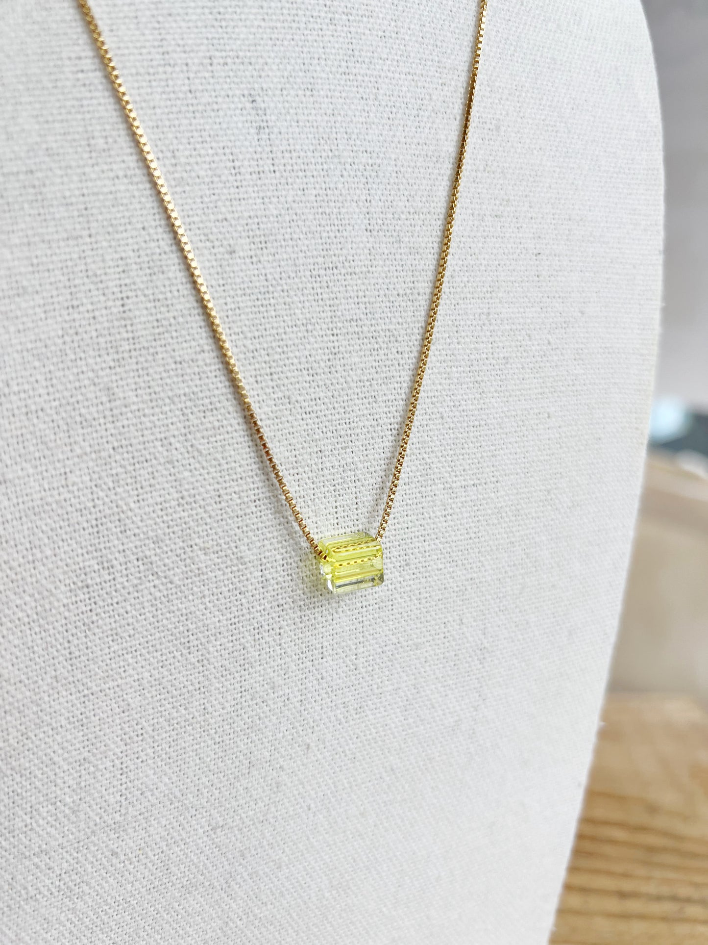 Single Glass Bead Necklace